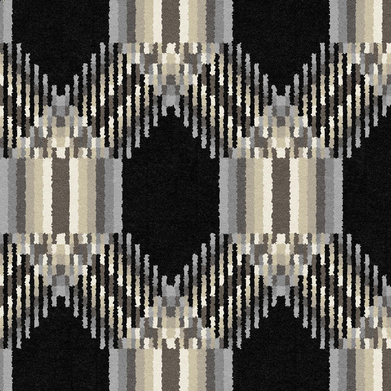 Graphic Pattern 31 Custom Carpet 7'6" x 7'6" KNB Mills LLC