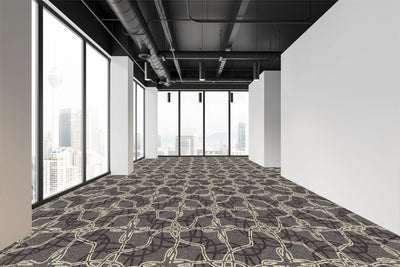 Eccentric Repeat 09-Custom Carpet-KNB Mills LLC-7'6" x 7'6"-KNB Mills