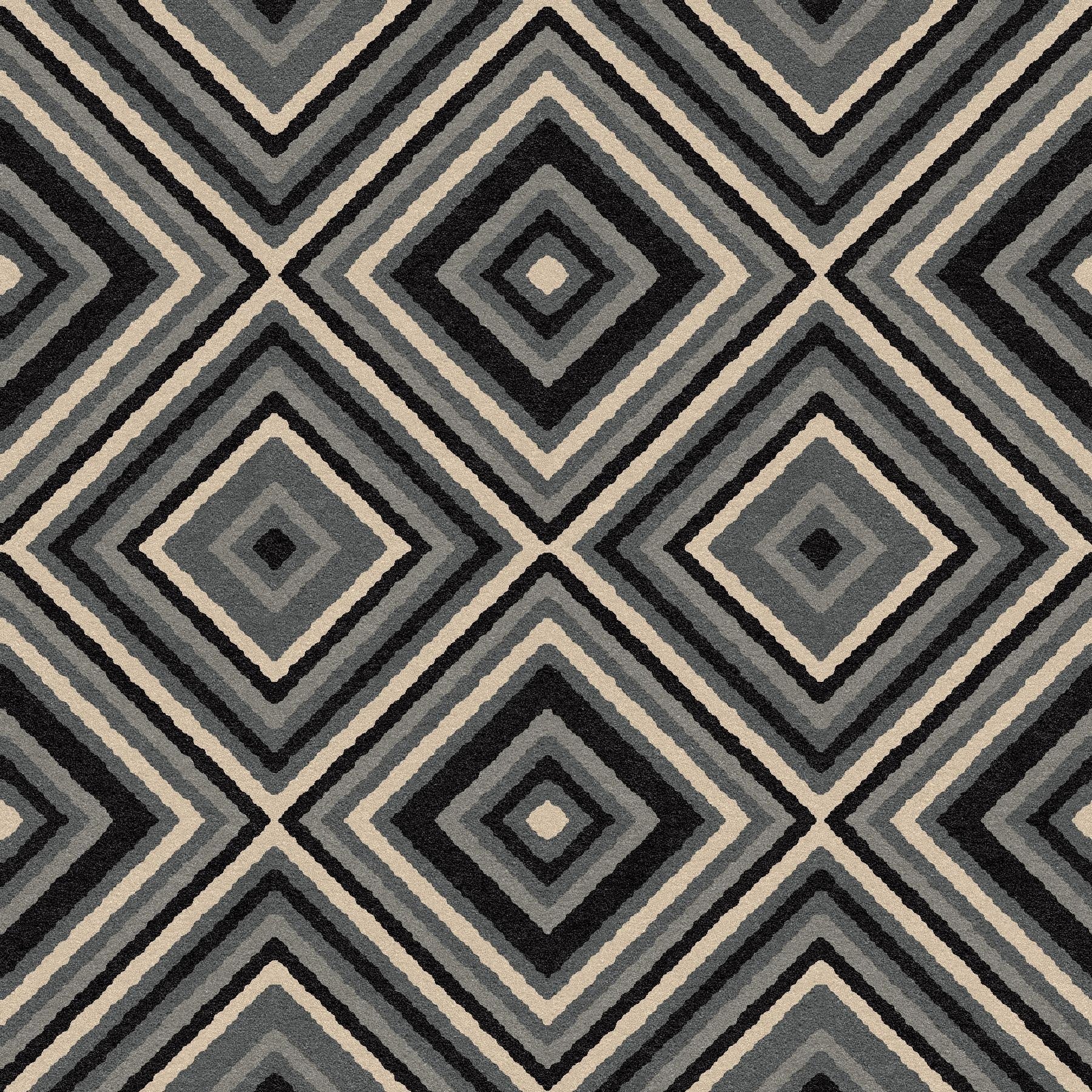 Graphic Pattern 10-Custom Carpet-KNB Mills LLC-7'6" x 7'6"-KNB Mills