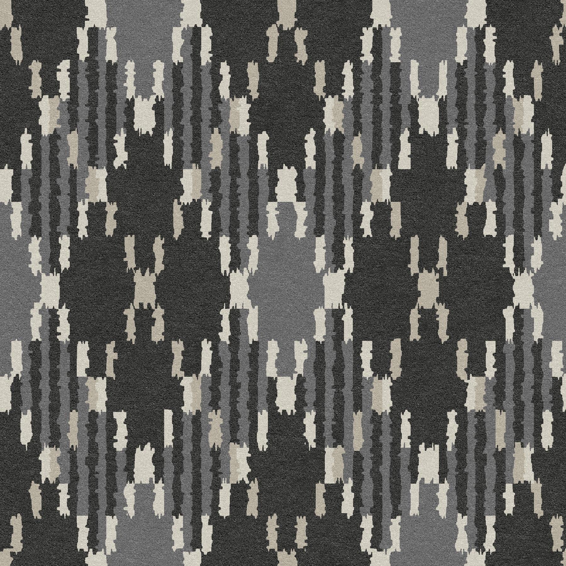 Graphic Pattern 12-Custom Carpet-KNB Mills LLC-7'6" x 7'6"-KNB Mills