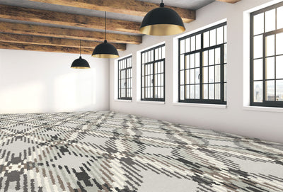 Graphic Pattern 17-Custom Carpet-KNB Mills LLC-7'6" x 7'6"-KNB Mills