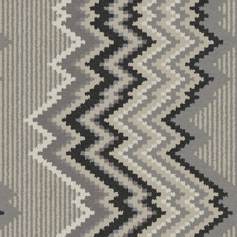 Graphic Pattern 23-Custom Carpet-KNB Mills LLC-7'6" x 7'6"-KNB Mills