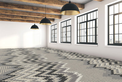 Graphic Pattern 23-Custom Carpet-KNB Mills LLC-7'6" x 7'6"-KNB Mills