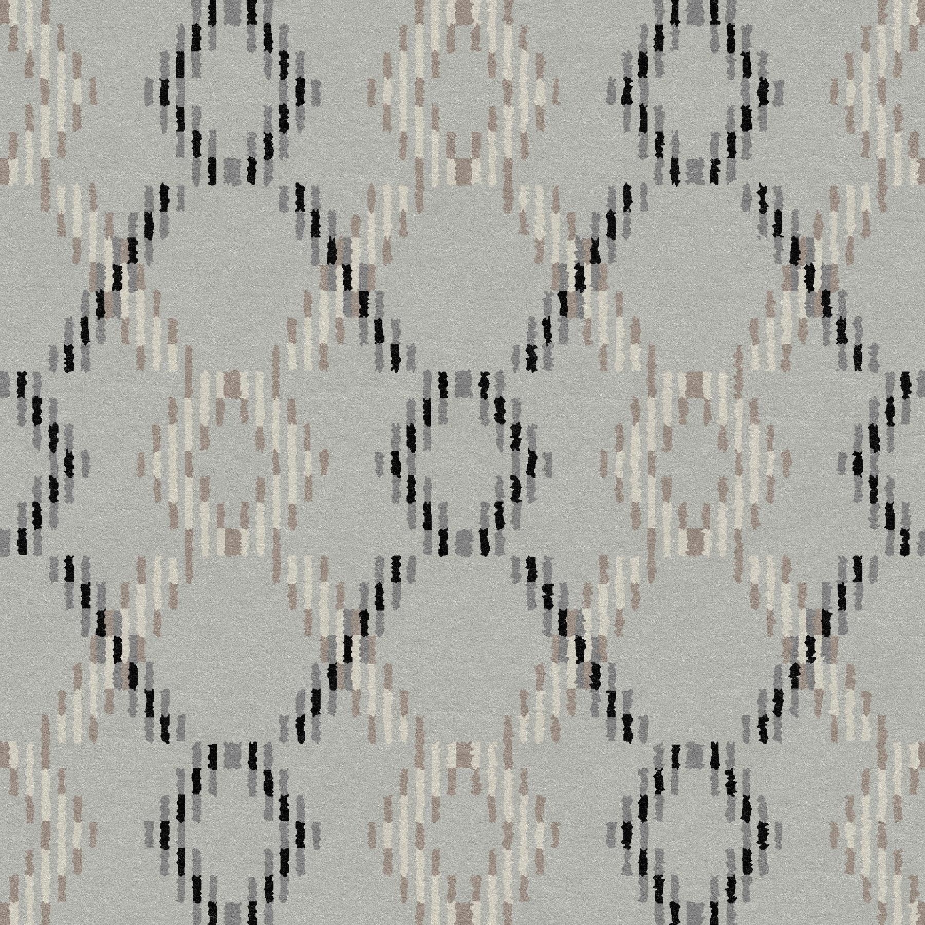 Graphic Pattern 28-Custom Carpet-KNB Mills LLC-7'6" x 7'6"-KNB Mills