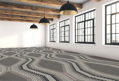 Graphic Pattern 32-Custom Carpet-KNB Mills LLC-7'6" x 7'6"-KNB Mills