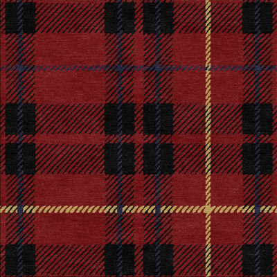 Kilted Plaid-Ridgeline Print-Shelmarc-KP-803 Brick Red-KNB Mills