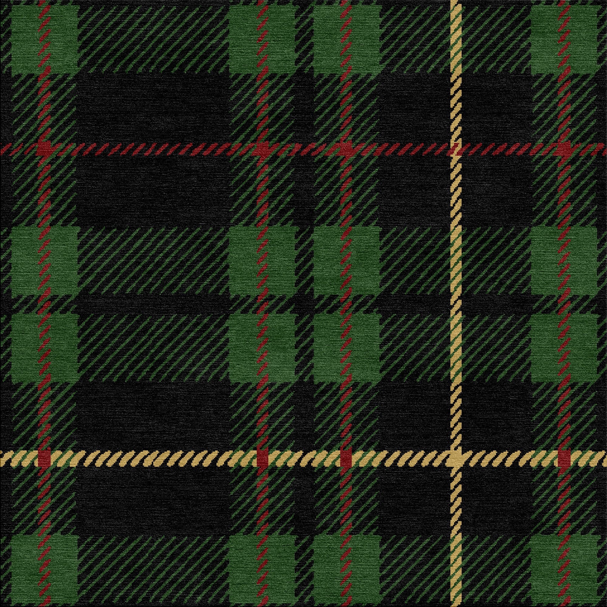 Kilted Plaid-Ridgeline Print-Shelmarc-KP-800 Forest Green-KNB Mills