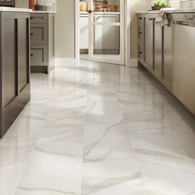 Serene Polished 12x24-Tile Stone-Shaw Floors-Bianco Covelano 00150-KNB Mills