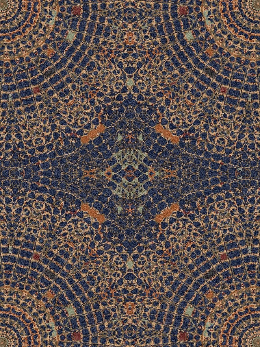 Abstract 36 Custom Carpet 7'6" x 10' KNB Mills LLC